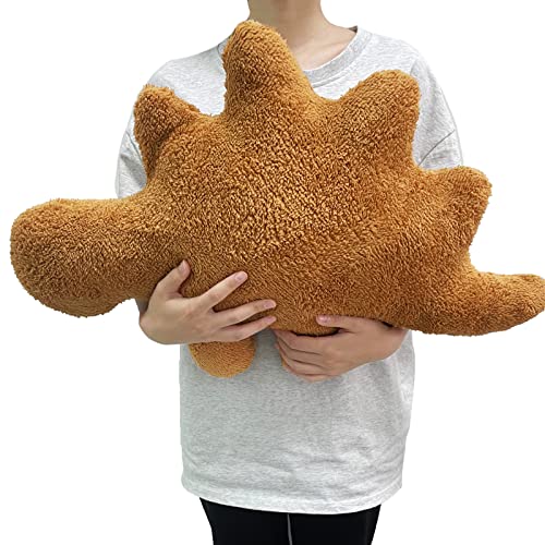 Isaacalyx Large Stegosaurus-24 inch Dino Chicken Nugget Plush, Soft Dinosaur Nuggets Pillow for Birthday Gifts, Dinosaur Theme Party Decorations (Stegosaurus,Large) - Large - Stegosaurus