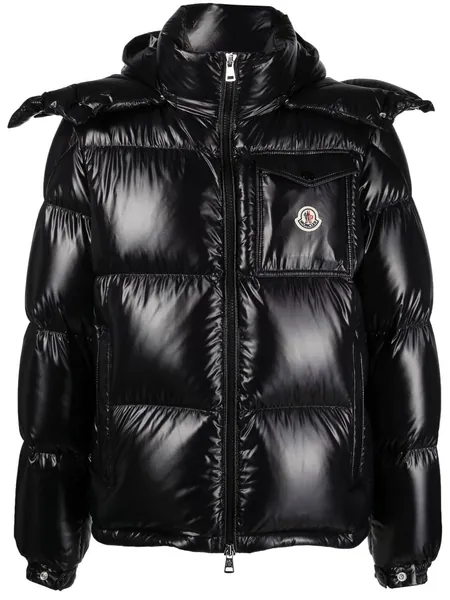 high-shine padded jacket