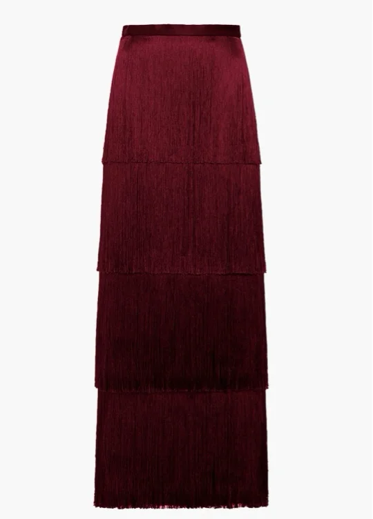 Esse Cinca Fringe Maxi Skirt