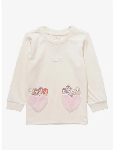 Our Universe Disney Princess Heart Pockets Long Sleeve Toddler T-Shirt - BoxLunch Exclusive | BoxLunch