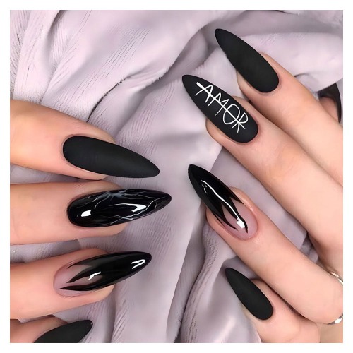 Dark Gothic Press On Nails - 39