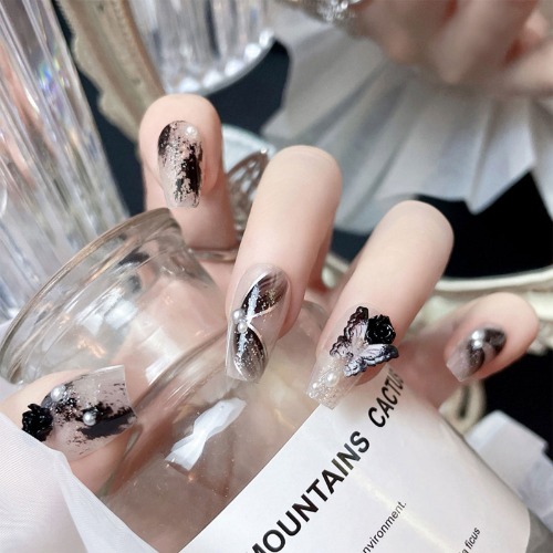 Dark Gothic Press On Nails - 35