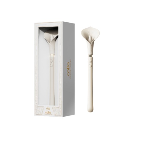 Calla Dual-Head Vibrating Wand - Ivory White