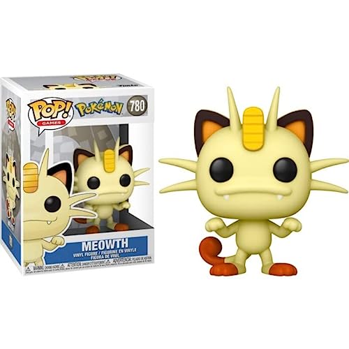 Funko POP Pop! Games: Pokemon - Meowth Vinyl Figure, Multicolor, Standard - Meowth