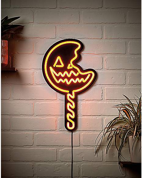 Trick 'r Treat Lollipop Neon LED Light-Up Sign