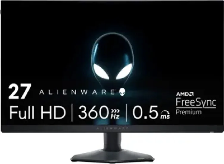 Alienware - AW2724HF 27" IPS FHD 360Hz .5-ms FreeSync Gaming Monitor (HDMI, DisplayPort) - Dark side of the Moon
