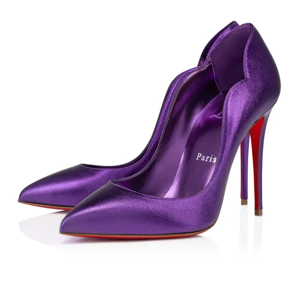 Christian Louboutin Hot Chick Heels in “Jacaranda”