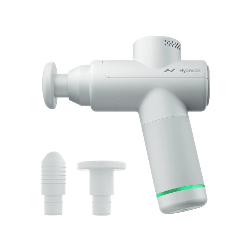 Hypervolt Go 2 - Featuring Quiet Glide Technology - Handheld Percussion Massage Gun | 3 Speeds, 2 Interchangeable Heads | Helps Relieve Sore Muscles and Stiffness - 