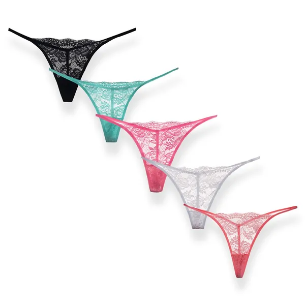 Moxeay G-String Thong Panty Underwear Pack of 5