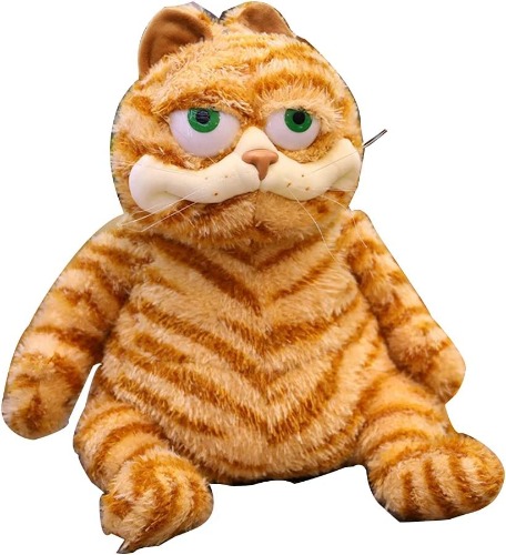 Fat Orange Cat Plush Fat Kitten Stuffed Animals Toy,11.8'' Lifelike Yellow Tabby Cat Realistic Kitty Toy for Boys and Girls Children Xmas Birthday Gift