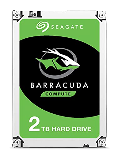 Seagate BarraCuda 2 TB Internal Hard Drive HDD – 3.5 Inch SATA 6 Gb/s 7200 RPM 64 MB Cache for Computer Desktop PC Laptop (ST2000DM008) - 2 TB - BarraCuda
