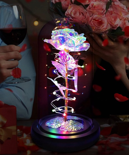 Glowing Rose Lamp