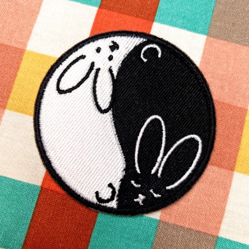 Yin & Yang Bunnies Patch! - Sew-on
