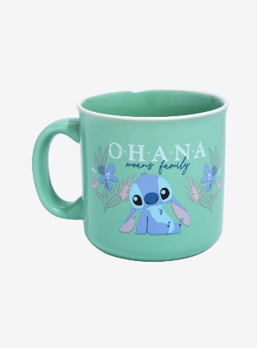 Disney Lilo & Stitch Chibi Ohana Means Family Camper Mug