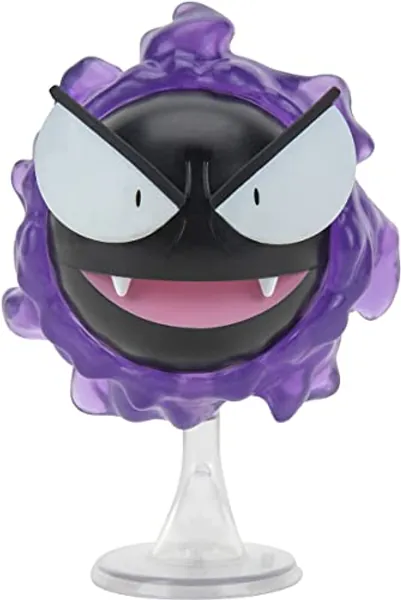 Pokemon Toy Figure - Gastly Fantominus - 8 cm - Pokemon Pack Figures - New Wave 2022 - Official Licensed Pokemon Toy
