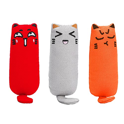 Petnice 3 Pack Cat Catnip Toys Pet Catnip Teeth Cleaning Toys Cat Interactive Toys