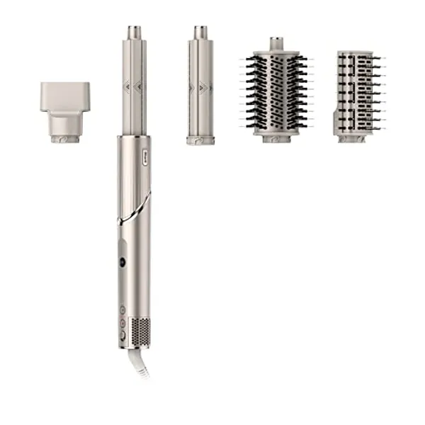 Shark HD430 FlexStyle Air Styling & Drying System, Powerful Hair Dryer Brush & Multi-Styler with Auto-Wrap Curlers, Paddle Brush, Oval Brush, Concentrator Attachment, Stone