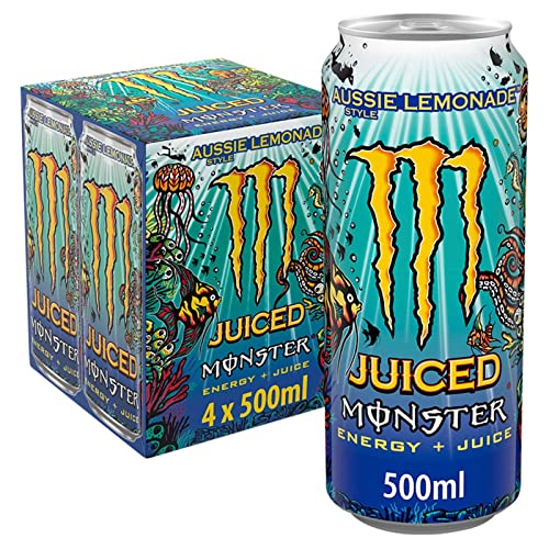 Monster Energy Aussie Style Lemonade, 4 x 500 ml