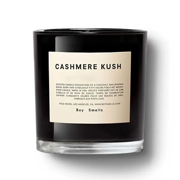 Boy Smells Cashmere Scented Candle for Men and Women, Coconut, Beeswax & Soy Candle Blend, Aromatherapy Candles for Home, 8.5 oz Jar, 50 Hour Burn