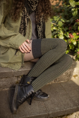 Extraordinary Boardwalk Thigh High | Dark Charcoal/Olive