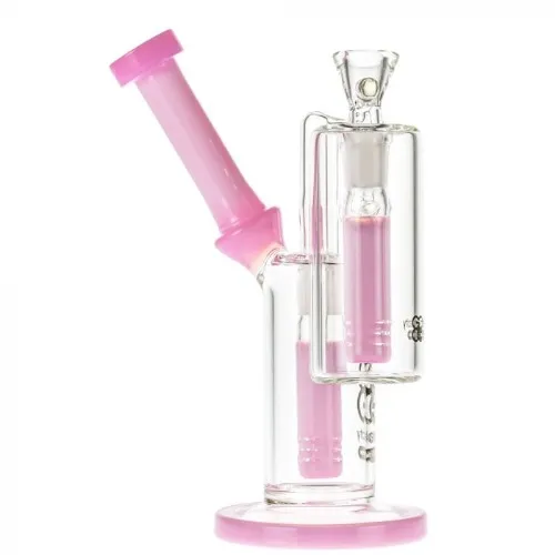 Glasscity Limited Edition Bubbler with Pre-Cooler | Milky Pink
