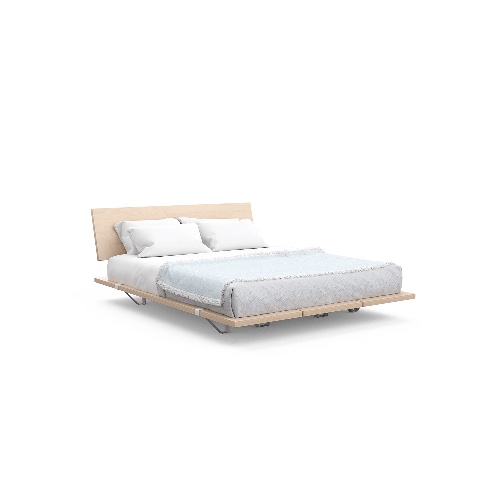The Bed Frame | Full/Queen + Headboard / Birch / White