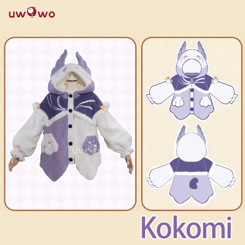 【In Stock】Uwowo Genshin Impact Fanart Kokomi Fishy Casual Coat Cute Cozy Jacket Cospaly Costume | M