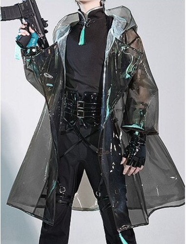 【Ready For Ship】DokiDoki-SR Game Genshin Impact Xiao Cosplay Costume Xiao Cool killer Casual | TPU Coat Only-S