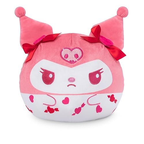 TeeTurtle My Melody and Kuromi Reversible 6" Sanrio Plush - Pink and Red Hearts - Amazon Exclusive Kawaii Cute Soft Plush - My Melody and Kuromi