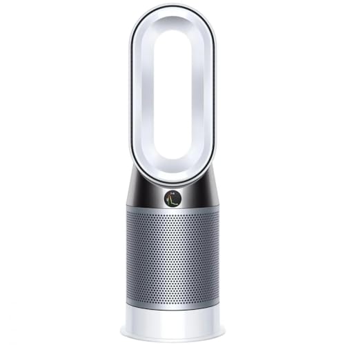 Dyson Purifier, Fan-HEPA Air Filter, Space Heater and Certified Asthma + Allergy Friendly, WiFi-Enabled-HP04, White/Silver,9.76 x 8.07 x 30.08 inches