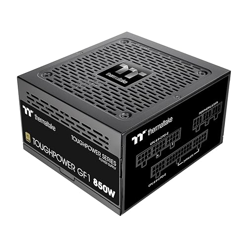 Thermaltake GF1 (2024) Fully Modular ATX 850W Power Supply - 80 Plus Gold - Ultra Quiet - Zero RPM, PS-TPD-0850FNFAGU-P - Gold - 850W