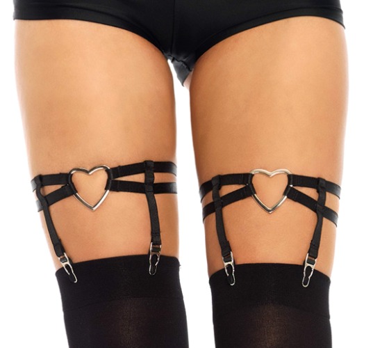 Leg Avenue Women's Elastic Thigh High Garter Suspenders
