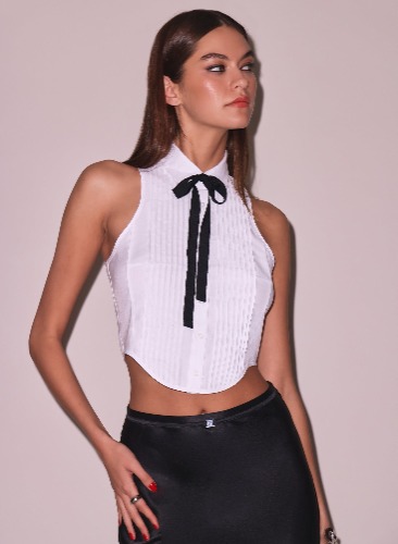 Bib Top | ivory / xs