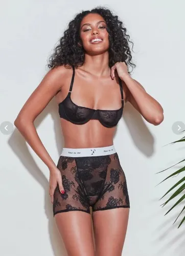 Fleur du Mal Bouquet Lace Boxer Brief