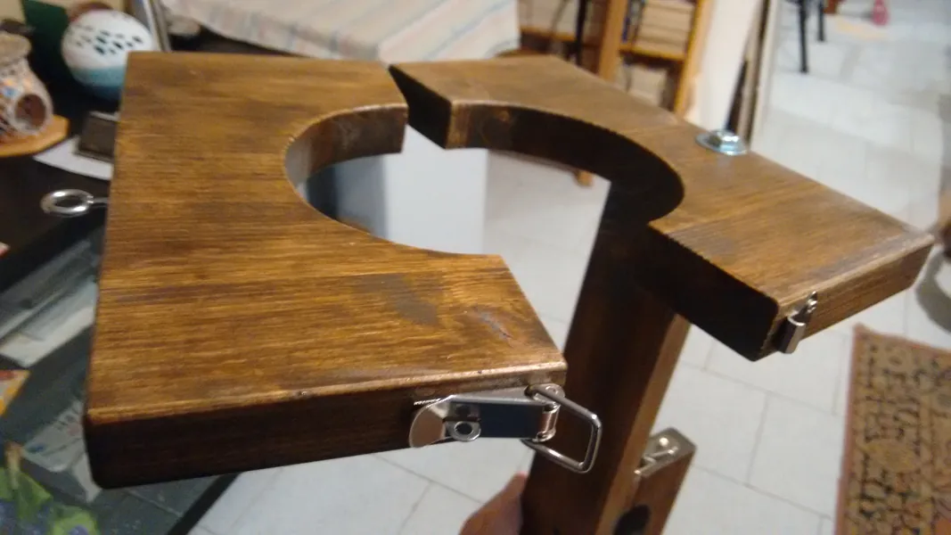 Wooden Vertical Bondage Stock - BDSM Dungeon furniture - MATURE audience