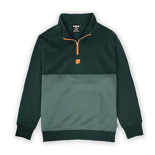 Twitch Quarter Zip Sweatshirt - IN23 - Small - Green Colorblock