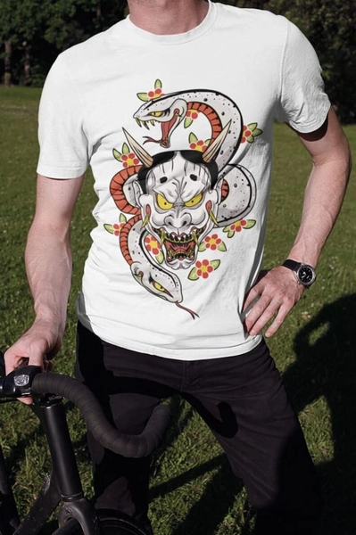 Unisex Yakuza Majima Tattoo Hannya Gaming T-Shirt, Mad Dog of Shimano Shirt