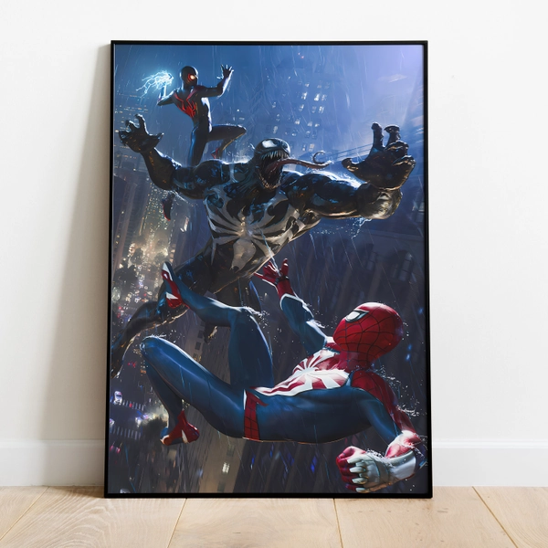 Spiderman 2 Game Poster, Wall Art & Fine Art Print, Home Decor, Game poster gift