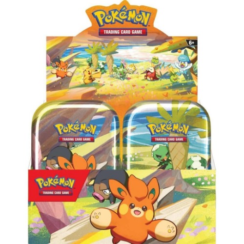 Pokémon Mini-tin scharlakenrood en paars, vrienden van Paldea, willekeurige versie, Engels (ENG)