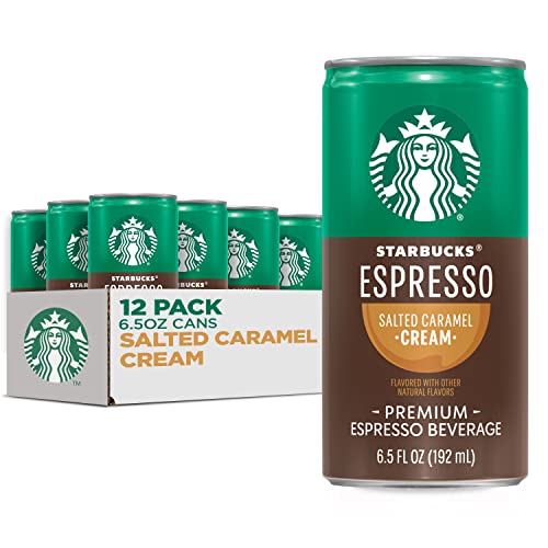 Starbucks Doubleshot, Salted Caramel, 6.5 Ounce, 12 Count (Packaging May Vary) - Salted Caramel - 6.5 Fl Oz (Pack of 12)