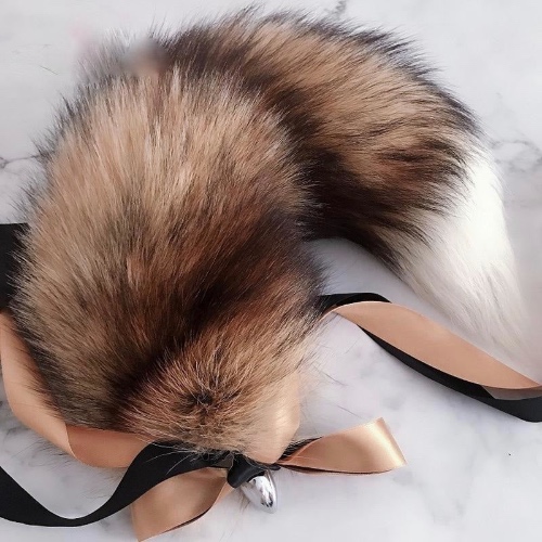 Elegant and Authentic Fox Tail Butt Plug - Bear Plug + Ears Set