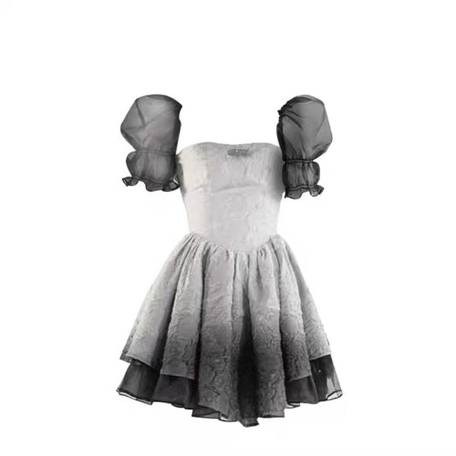 'Last Stand' Black Frilly Mini Dress - Mini dress / S