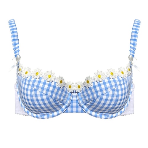 Daisychain gingham bra