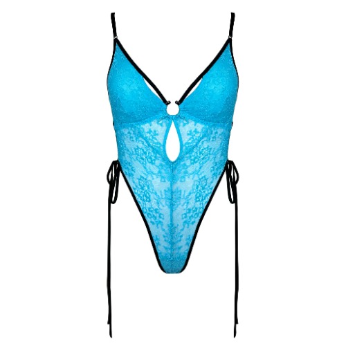 Amphitrite Side Tie Bodysuit Blue Flame - M / Blue Flame