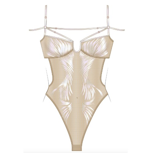 Aurora Bodysuit Mother of Pearl Wholesale Pre-Order - M / Mother Of Pearl
