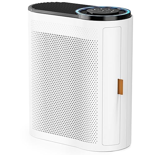 AROEVE Air Purifiers for Home Large Room Up to 1095 Sq Ft Coverage with Air Quality Sensors Impressive Filter Layer with Auto Function for Home, Bedroom, MK04- White - White