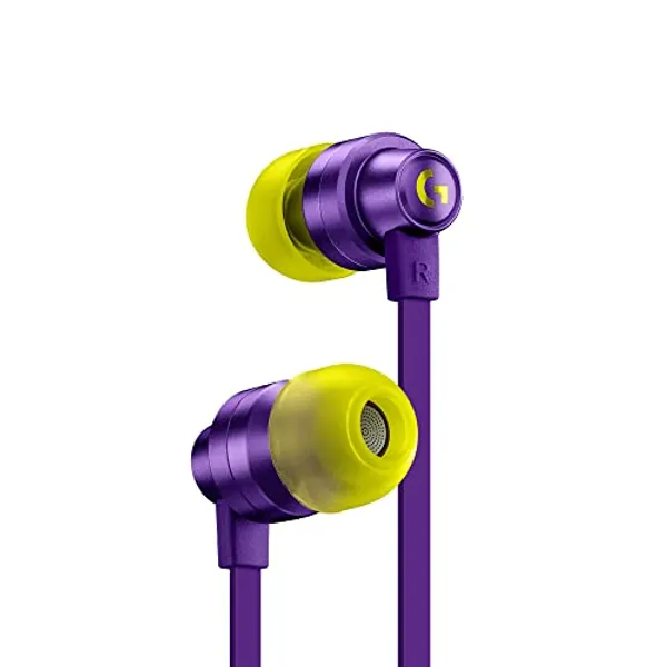 Logitech G333 Gaming Earphones with Dual Audio Drivers, in-line mic and Volume Control, Compatible with PC/PS/Xbox/Nintendo/Mobile with 3.5mm Aux or USB-C Port - Purple - Purple