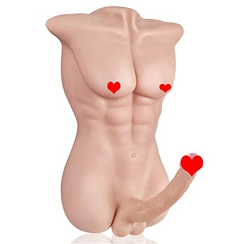 Male Sex Doll with Huge Dildo Women Sex Toys, Male Torso Silicone Big Dildos Penis Adult Toys with Tight Anal Sex Toys for Women Men Gay Couple, Unisex Masturbator Female Sex Toys 18.74LB - Sex Doll Fair