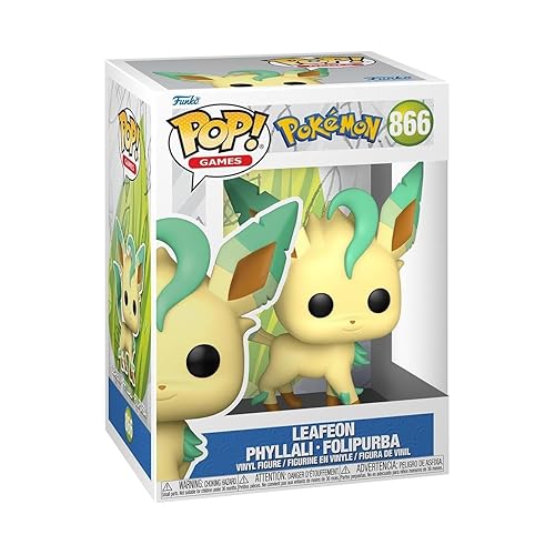 Funko POP! Games: Pokemon - Leafeon - Sammelfigur aus Vinyl zum Ausstellen - Geschenkidee - Offizielles Merchandise - Spielzeug für Kinder & Erwachsene - Videospiel-Fans