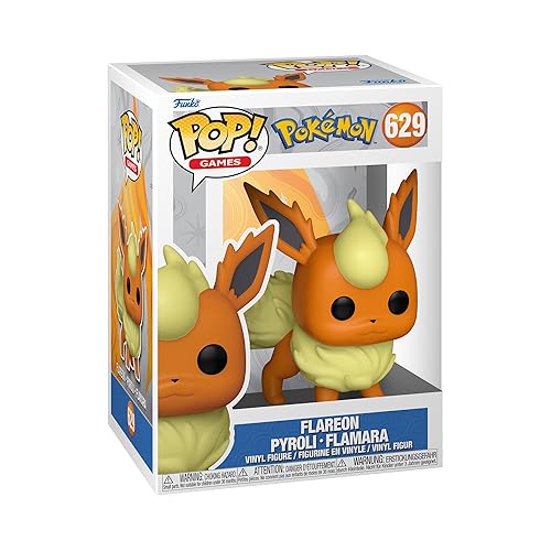 Funko Pop! Games: Pokemon - Flareon - Flamara - Vinyl-Sammelfigur - Geschenkidee - Offizielle Handelswaren - Spielzeug Für Kinder und Erwachsene - Video Games Fans - Modellfigur Für Sammler - Einzeln